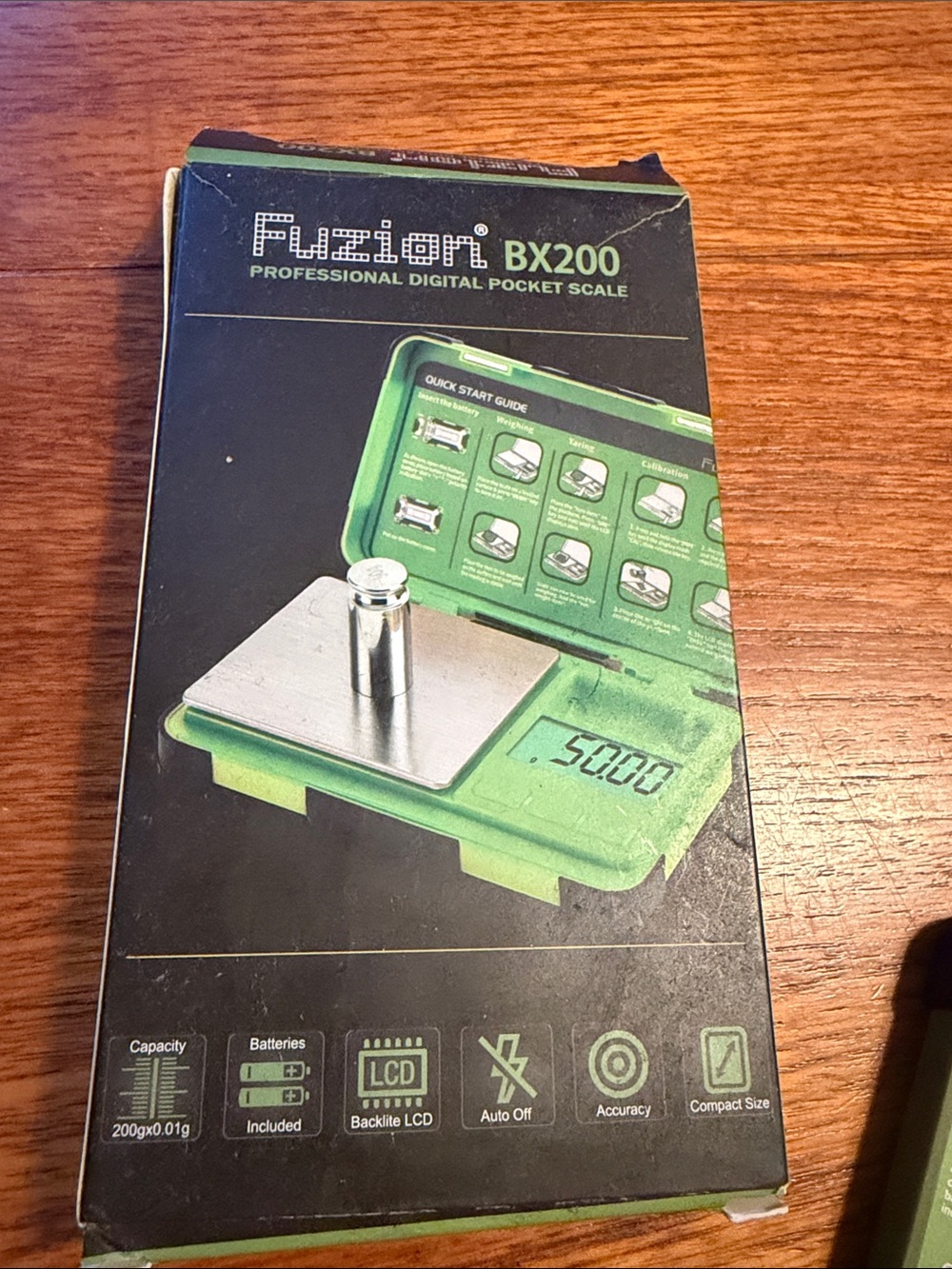Fuzion BX200 Digital Pocket Scale - Green